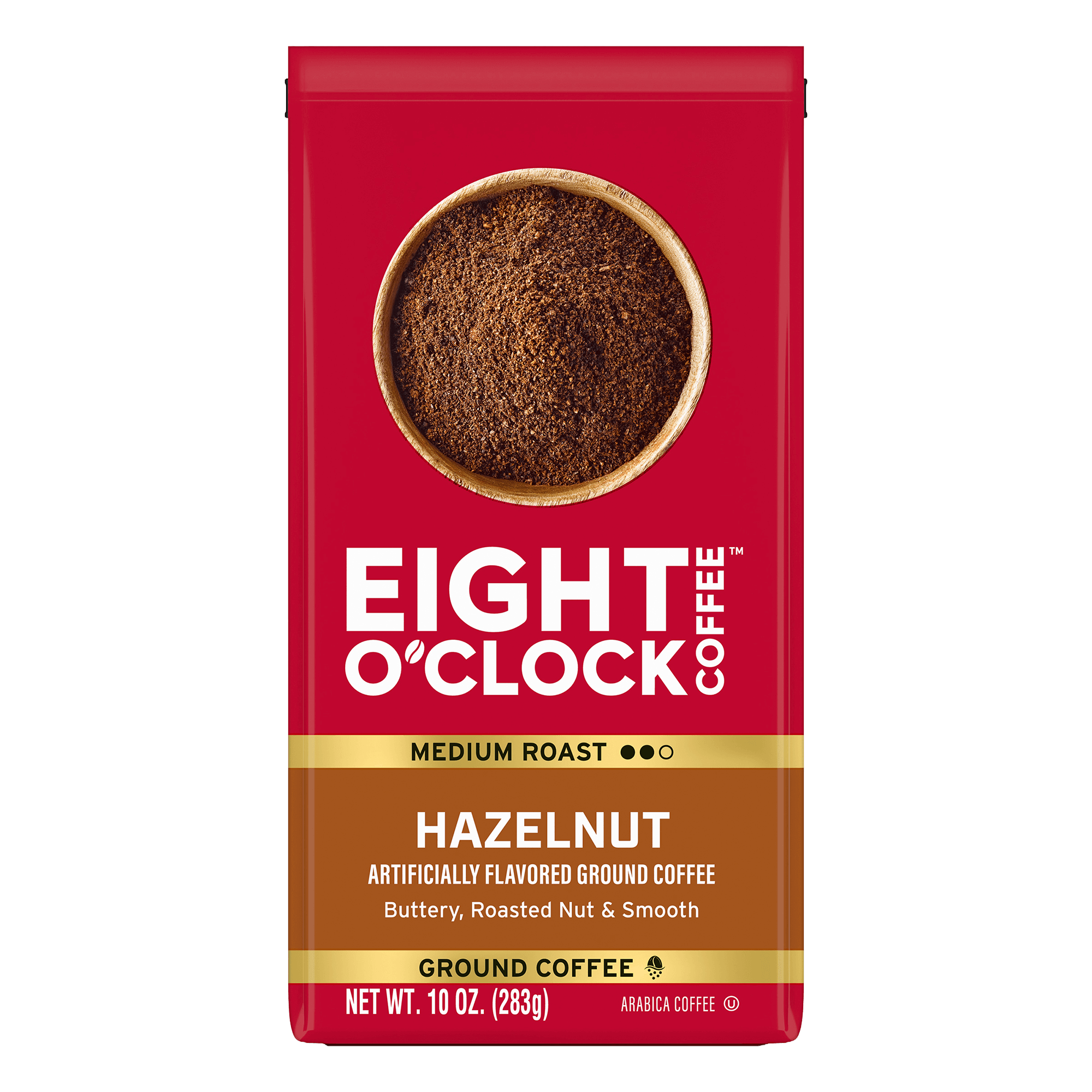 Hazelnut Ground Coffee | Medium Roast – Eight O'Clock Coffee