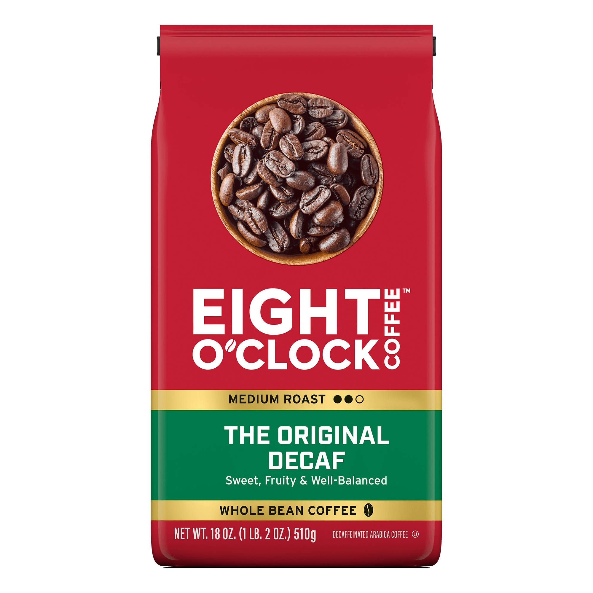 Decaf Whole Bean Coffee – Smooth Medium Roast Arabica Beans