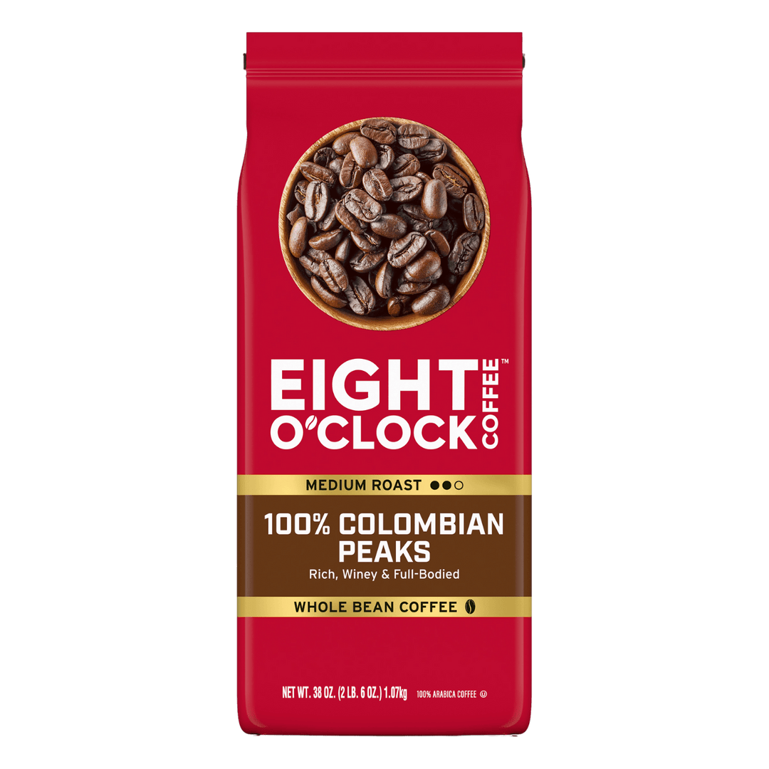 Colombian Whole Bean Value Coffee | 38 oz Club Bag – Eight O'Clock