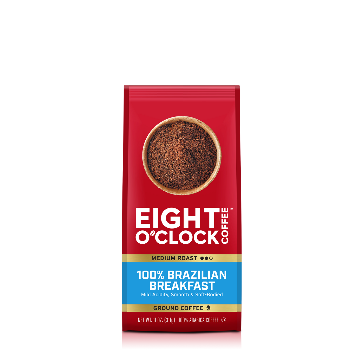 Brazilian Breakfast Ground Coffee - Front Package Front - 11oz