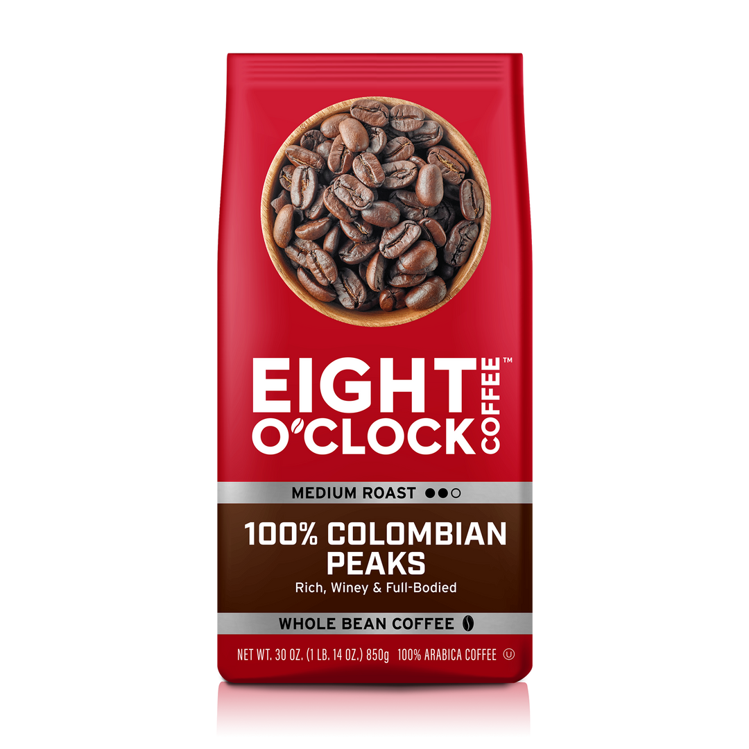 100% Colombian Peaks (Whole Bean) – Eight O&rsquo;Clock Coffee