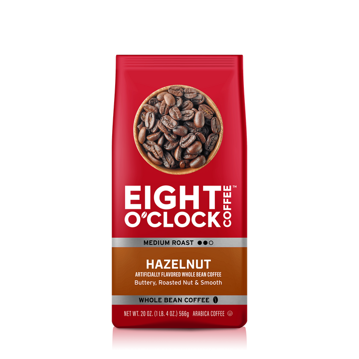 Hazelnut Whole Bean Coffee | Medium Roast – Eight O'Clock Coffee